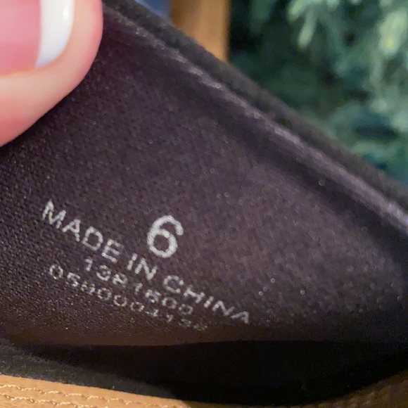 ASOS Ankle Toe Peep Toe Heels Black 6 Faux Suede - Picture 12 of 13